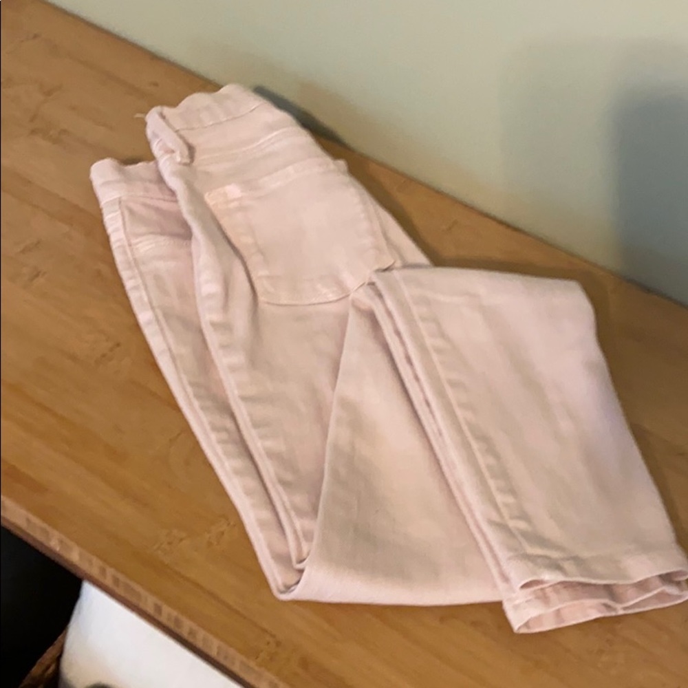 Pink Girls Old Navy Denim Jeans with Ripped Knees